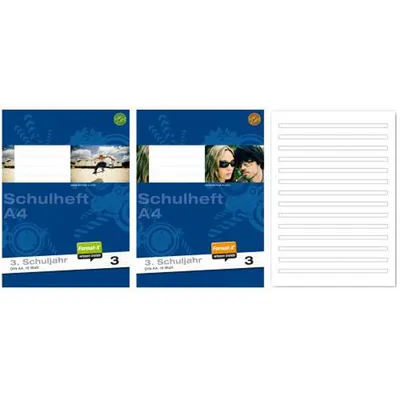 Zdjęcie produktu dla Staufen® style 040416003 Heft LIN3 - A4 16 Blatt 80g/qm 21 Doppellinien