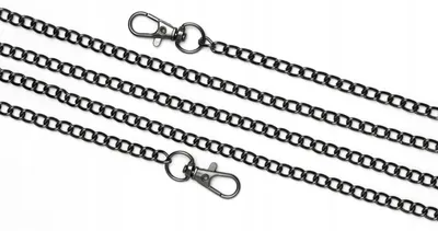 Produktbild von Mawrex Schwarze Handtaschen Kette 120cm mit Karabiner