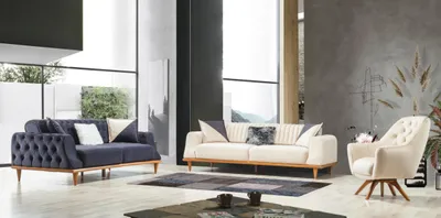 Obrázek produktu pro Křeslo béžové 1 místné obývací pokoj Klasický design Chesterfield Elegantní styl
