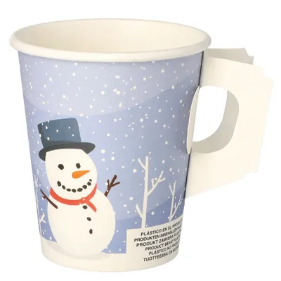 Image de PAPSTAR 89845 50 PAPSTAR Einweg-Trinkbecher Snowtime 0,2 l