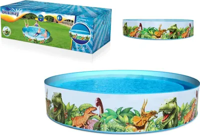 Obrázek produktu pro Bestway Fill 'N Fun pevný bazén "Dinosaurous", 183x38 cm - kulatý - 749 l; 55022