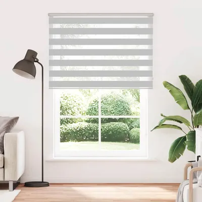 Produktbild von vidaXL Doppelrollo Hellgrau 160x230 cm Stoffbreite 155,9 cm Polyester