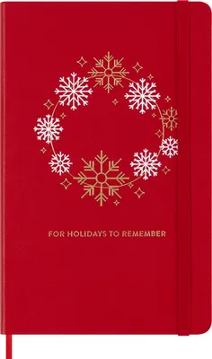 Image de Moleskine Holiday carnet de notes, L/A5, écarlate