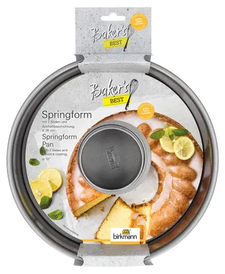 Produktbild von BIRKMANN Springform mit 2 Böden, Ø 26 x H 8,5 cm, Mit Flach- und Rohrboden, Extra Hoher Rand
