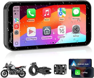 Zdjęcie produktu dla Nawigacja GPS dla motocykli - System nawigacji motocyklowej - 6,3-calowy ekran dotykowy HD