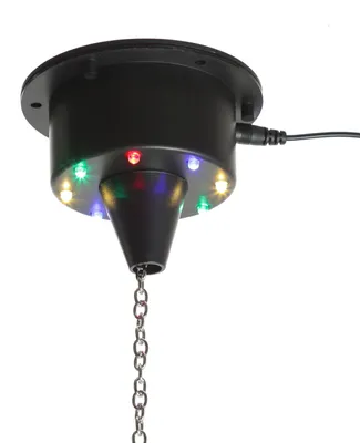 Spiegelkugel Motor mit bunten LED bis 20cm Discokugel- MBM-203RGBW - Drehmotor