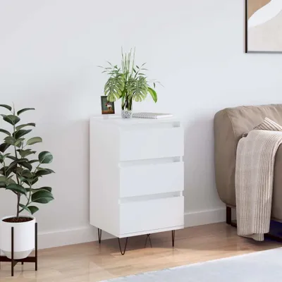 Obrázok produktu pre vidaXL Príborník biely 40x35x70 cm Materiál dreva