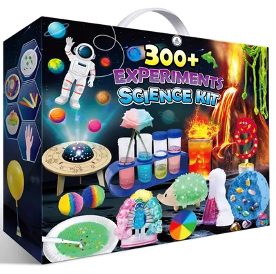 Produktbild von Experimentierkasten Chemiebaukasten Wissenschaftsset - 300+ Experimente - Mit Laborzubehör - Für Kinder - STEM-Wissen