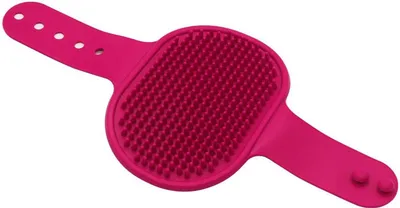 Produktbild von Rosa Fellbürste – Für Hunde und Katzen – 1 Stück – Silikonfellbürste – Flexible Massagebürste – Haar- und Haarkamm – Verstellbar – Rosa – CHPN