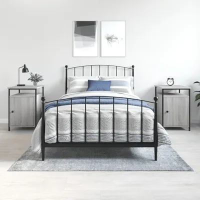 Obrázek produktu pro vidaXL Noční stolky 2 ks. Grey Sonoma 40x42x60 cm odvozený výrobek ze dřeva