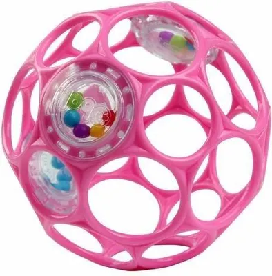 Produktbild von OBall Rassel, Feinmotorik Spielzeug, 28 Fingerlöcher, Mit Rasselkugeln