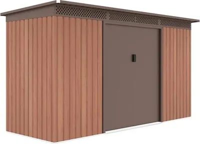 Produktbild von G21 Gartenhaus G21 GRAH 483 - 340 x 142 cm, braun G21-6390092