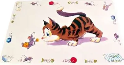 Produktbild von Trixie Napfunterlage COMIC KATZE