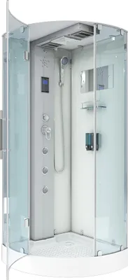 Produktbild von AcquaVapore D37-20L2-EC Dusche Dampfdusche Duschtempel Duschkabine 100x100 MIT 2K Scheiben Versiegelung