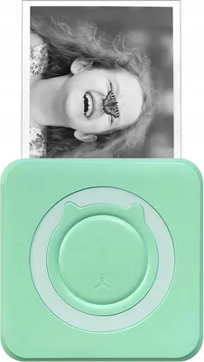 Immagine prodotto di Mini stampante termica portatile per bambini C15 verde Bluetooth Drukuś