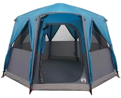 Obrázek produktu pro Kabinový stan, tunelový design, rozměry 320 x 320 x 203 cm, vhodný pro 3-4 osoby, barva modrá a šedá, MULTI