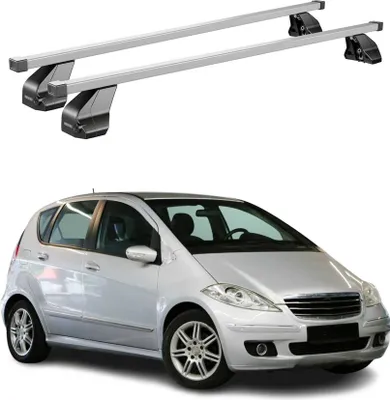 Produktbild von Menabo Dachträger für Mercedes A Klasse W169 2004-2012 75kg Stahl Silber 2x