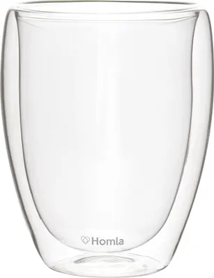 Produktbild von Glas Trinkglas Kaffeeglas Teeglas Saftglas Kaffeebecher Teebecher Cembra Doppelwänd Tee Latte Macchiato Capuccino HOMLA