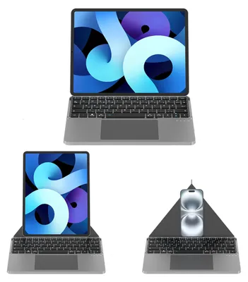 Produktbild von 4smarts Universal Wireless Tastatur Foldable QWERTZ silber - Tastatur