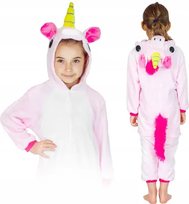 Immagine prodotto di ZOLTA Jumpsuit Onesie per bambini - Pigiama morbido e accogliente - Pigiama caldo per bambine e bambini - Motivo animali popolari e divertenti - Taglia S M L