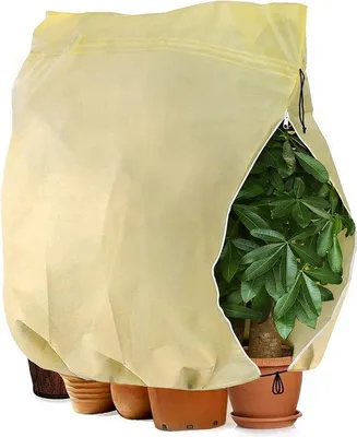 Obrázok produktu pre Famanu – Ochranná fleecová bunda proti mrazu pre zimné rastliny, s zipsom, 180 x 120 cm, béžová