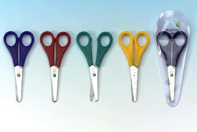 Image de Wedo 73.72 ciseaux de bricolage ronds couleurs assorties sur carte de self-service