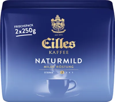 Produktbild von EILLES KAFFEE Naturmild, 2x250g gemahlen