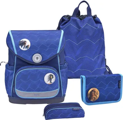 Zdjęcie produktu dla Zestaw tornistrów Belmil Premium Compact Plus dla chłopców (Estate Blue)