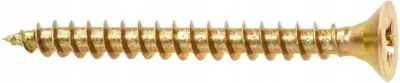 Produktbild von Gehärtete Holzschrauben 3,5x16mm 50 Stück PZ2 gold