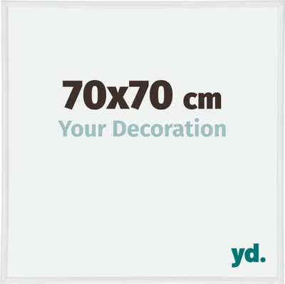 A clean, minimalist image displaying product size information and branding.