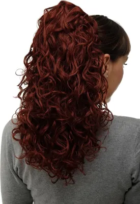 Produktbild von WIG ME UP Haarteil Zopf Rotbraun Locken NC002-35