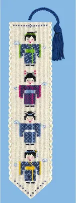 Produktbild von Lesezeichen Le Bonheur des Dames mit Zählstich "Petit japonais", 5x20cm