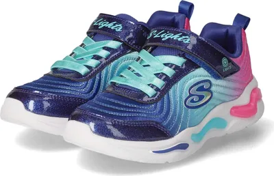 Immagine prodotto di Skechers Bambini Sneaker Bassa S-Lights WAVY BEAMS Blu Tessile Sintetico Dimensioni: 33