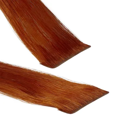 Immagine prodotto di hair2heart Invisible Tape Extensions Capelli Umani Premium - 10 strisce 50cm 8/43 biondo chiaro rosso-oro