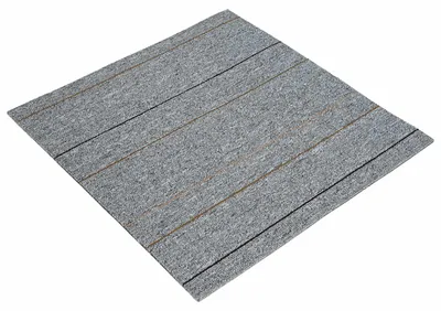 Immagine prodotto di vidaXL Piastrelle di moquette grigio chiaro a righe 50 x 50 cm, 4 pezzi