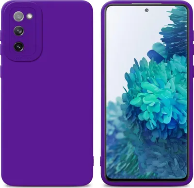 Produktbild von Cadorabo Hülle für Samsung Galaxy S20 FE Schutz Hülle in Lila TPU Silikon Etui Case Handyhülle