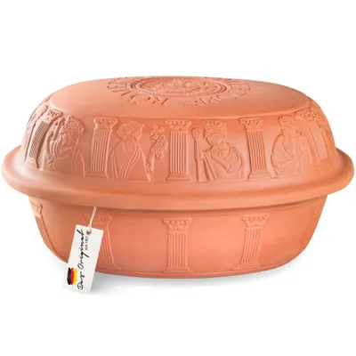 Produktbild von Römertopf Bräter MAXI, 8 Personen, Ton, Weiß, schonendes Garen