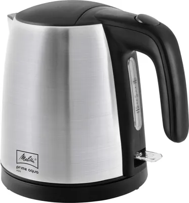 Produktbild von Melitta Prime Aqua, 1,7 l, 2200 W, Schwarz, Edelstahl, Edelstahl, Wasserstandsanzeige, Überhitzungsschutz