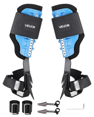 Produktbild von VEVOR Baumkletterspitzen-Set, höhenverstellbare Baumkletterausrüstung mit Riemen & Gurt, 159 kg Tragfähigkeit, robuste Stahlklettersporen, Arboristenausrüstung für Obsternte und Jagd, Professionell-b, Ohne Gürtel