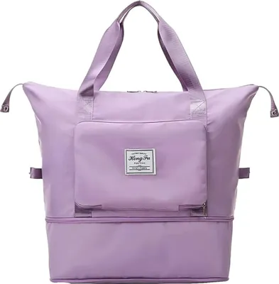 Produktbild von Skladacia cestovná taška, príručná taška, vodotesná, ľahká cestovná taška - BAGPLUS Purple