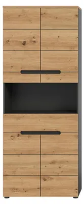 Produktbild von CALICOSY -  Doppelschrank für das Badezimmer, 4 Türen, 1 Schublade H193 cm - ENO