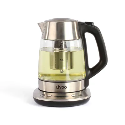 Productafbeelding van Livoo DOD165, losse waterkoker, 1700 ml, meerkleurig, glas, roestvrij staal, AC, 2200 W