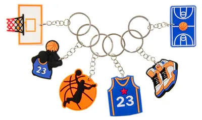 Productafbeelding van Duckiez Sleutelhanger Basketbal - 48 stuks