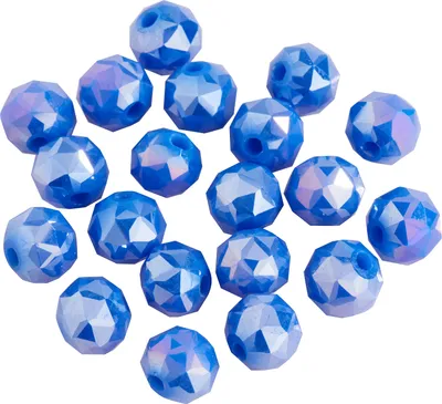 Produktbild von PRACHT Glasschliffperle Rund 6 mm 20 Stück Kristallperlen Bastelperlen