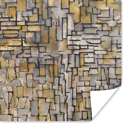 Produktbild von MuchoWow® Poster Mondrian - Kunst - Alte Meister 75x75 cm - Wand Dekoration