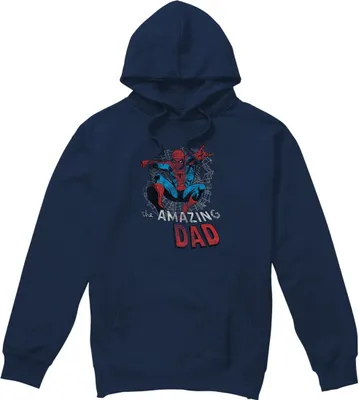 Produktbild von Spider-Man - "Spider Dad" Kapuzenpullover für Herren - Vatertag TV4578 (XXL) (Marineblau)