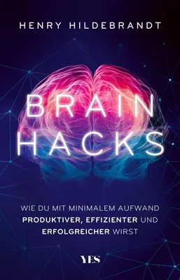 A book cover with a stylized image of a brain and text.