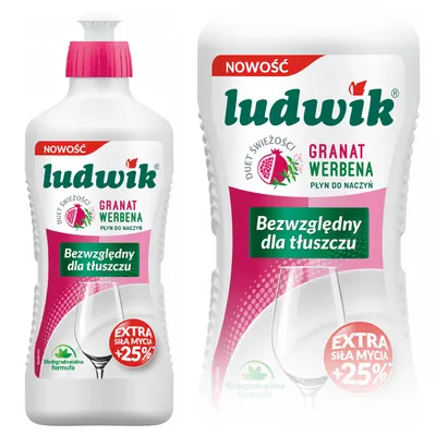 Zdjęcie produktu dla Ludwik płyn do mycia naczyń 450g - granat z werbeną