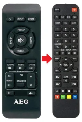 Produktbild von Ersatz Fernbedienung für AEG BSS4815, BSS4814