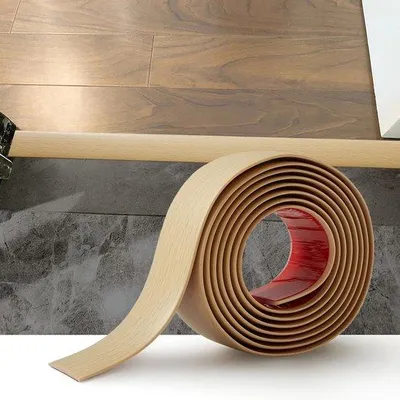Produktbild von Laminaat deurscheidingsstrip 5 cm beige houtnerf PVC